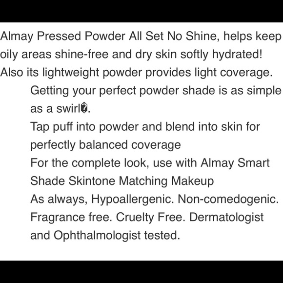 New Almay Smart Shade Skin Tone Matching Powder - Picture 8 of 8